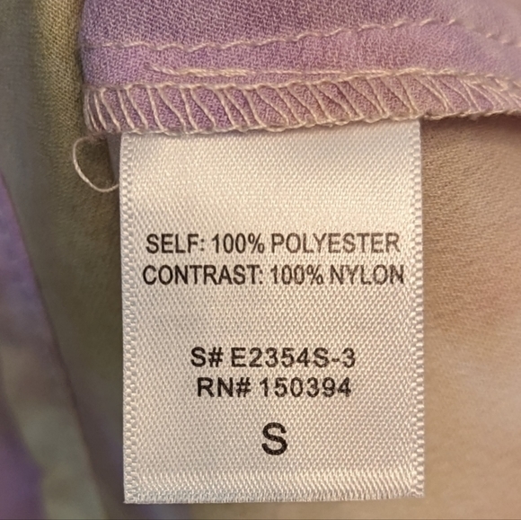 NWOT Etophe Studios lavender and warm gold tie dye silky elastic waist flowy - Picture 4 of 10